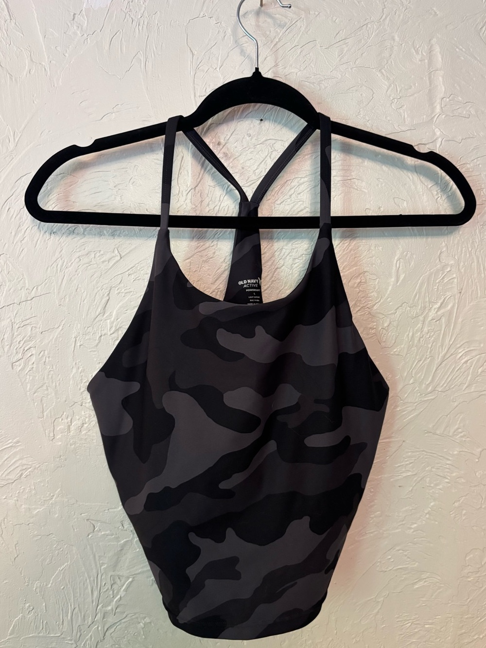 Old Navy Active Powersoft Black Sports Bra with Built-In Support